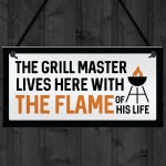 Funny BBQ Sign For Outdoor Hanging Wall Sign For Shed