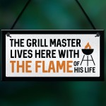 Funny BBQ Sign For Outdoor Hanging Wall Sign For Shed