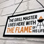 Funny BBQ Sign For Outdoor Hanging Wall Sign For Shed