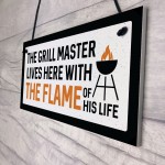 Funny BBQ Sign For Outdoor Hanging Wall Sign For Shed