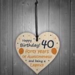 40th Birthday Gifts For Men Women Heart Funny 40th Birthday