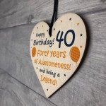 40th Birthday Gifts For Men Women Heart Funny 40th Birthday