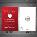 Funny Joke Anniversary Card For Men Women Boyfriend Husband Card