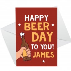 Funny Birthday Card For Men A6 Card Alcohol Beer Theme