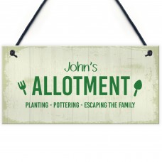 Personalised Allotment Decor Signs For Garden Novelty Greenhouse