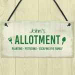 Personalised Allotment Decor Signs For Garden Novelty Greenhouse