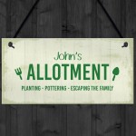 Personalised Allotment Decor Signs For Garden Novelty Greenhouse
