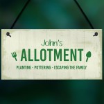 Personalised Allotment Decor Signs For Garden Novelty Greenhouse
