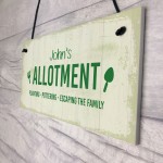 Personalised Allotment Decor Signs For Garden Novelty Greenhouse
