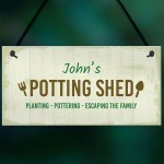 Potting Shed Personalised Hanging Garden Sign For Allotment