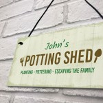 Potting Shed Personalised Hanging Garden Sign For Allotment