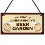 Personalised Sign For Beer Garden Novelty Home Bar Decor Sign