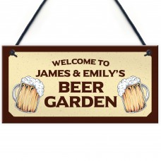 Personalised Sign For Beer Garden Novelty Home Bar Decor Sign