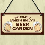 Personalised Sign For Beer Garden Novelty Home Bar Decor Sign