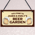 Personalised Sign For Beer Garden Novelty Home Bar Decor Sign