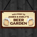 Personalised Sign For Beer Garden Novelty Home Bar Decor Sign
