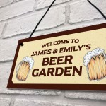 Personalised Sign For Beer Garden Novelty Home Bar Decor Sign