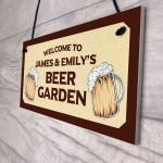 Personalised Sign For Beer Garden Novelty Home Bar Decor Sign