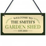 Personalised Sign For Garden Shed Novelty Garden Home Decor