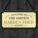 Personalised Sign For Garden Shed Novelty Garden Home Decor