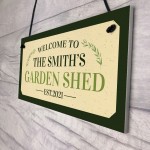 Personalised Sign For Garden Shed Novelty Garden Home Decor Personalised Sign For Garden Shed Novelty Garden Home Decor
