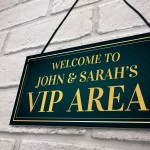 Personalised Vip Bar Sign For Home Bar Man Cave Hanging Garden