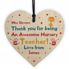 Nursery Teacher Gift Thank You Leaving Nursery Gift Personalised