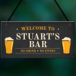 Home Bar Personalised Sign For Garden Bar Man Cave Novelty Bar