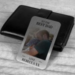 Best DAD Ever Gift Personalised Photo Wallet Card Birthday Gift 