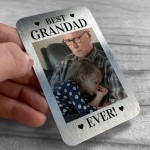 Best Grandad Ever Gift Personalised Photo Wallet Card Birthday