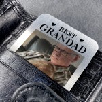 Best Grandad Ever Gift Personalised Photo Wallet Card Birthday