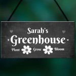 Personalised Sign For Greenhouse Garden Shed Allotment Vegetable