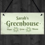 Personalised Greenhouse Decor Sign Gifts For Her Hanging Signs