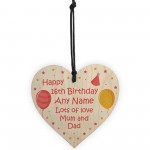 Personalised Birthday Gift For Daughter Son Wood Heart Gift