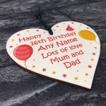 Personalised Birthday Gift For Daughter Son Wood Heart Gift