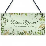 Garden Personalised Sign Gift For Her Novelty Garden Shed Signs