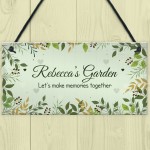 Garden Personalised Sign Gift For Her Novelty Garden Shed Signs