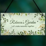 Garden Personalised Sign Gift For Her Novelty Garden Shed Signs