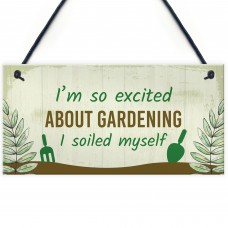 Funny Garden Sign Gift For Gardener Novelty Home Decor Signs