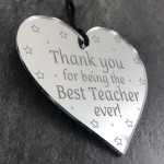 Teacher Plaque Engraved Heart Thank You Gifts For Teacher