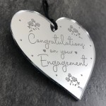 Engagement Gift For Couple Engraved Heart Friendship Gift