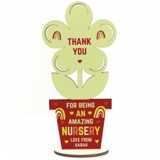 Nursery Gifts Wood Flower Plaque Best Nursery Gift Leaving Gift