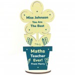 Teacher Gifts For Maths Teacher Personalised Thank You Gift