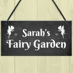 Personalised Fairy Garden Sign Novelty Garden Decor Sign Gifts