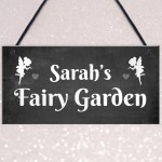 Personalised Fairy Garden Sign Novelty Garden Decor Sign Gifts