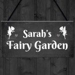 Personalised Fairy Garden Sign Novelty Garden Decor Sign Gifts