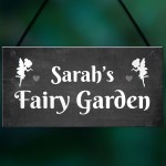 Personalised Fairy Garden Sign Novelty Garden Decor Sign Gifts