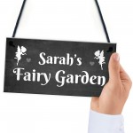 Personalised Fairy Garden Sign Novelty Garden Decor Sign Gifts