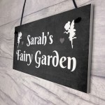 Personalised Fairy Garden Sign Novelty Garden Decor Sign Gifts