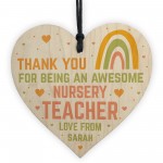NURSERY TEACHER Gifts Personalised Thank You Gift For Teacher